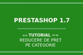 Reducere pret categorie Prestashop 1.7